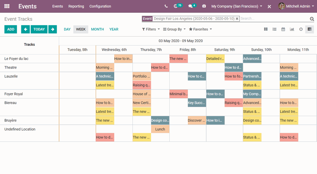 EVENTS (2/3) - ODOO TRAINING
