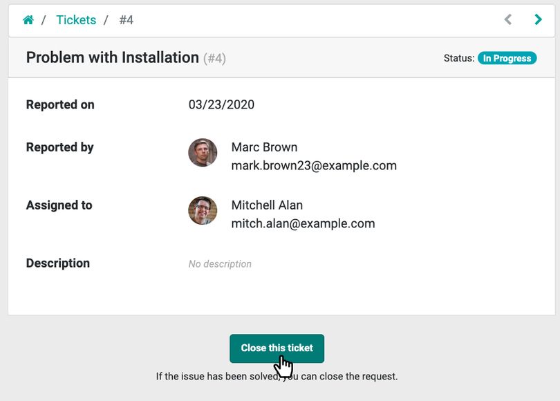 HELPDESK - ODOO TRAINING
